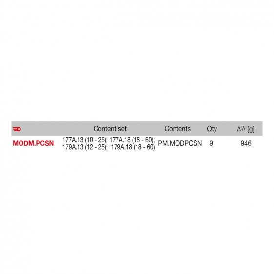 FACOM MODM.PCSN - 4pc Straight Circlip Pliers Foam Module