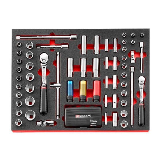 FACOM MODM.RJSBNL - 93pc 1/4 + 3/8 + 1/2