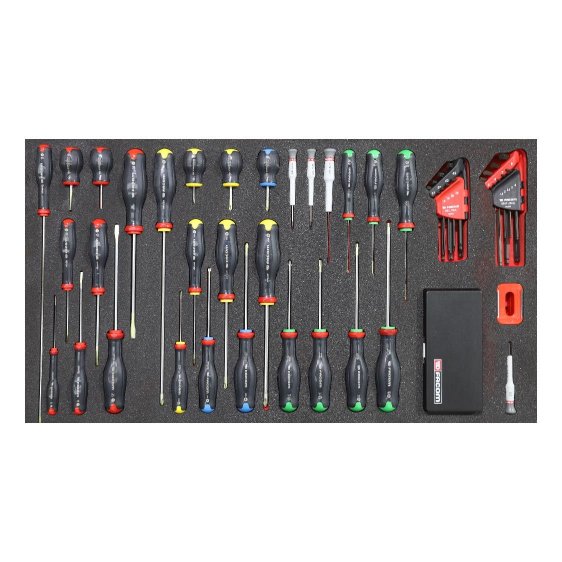 FACOM MODM.XXL4PB - 51pc Complete Screwdriver Kit Foam Module X4