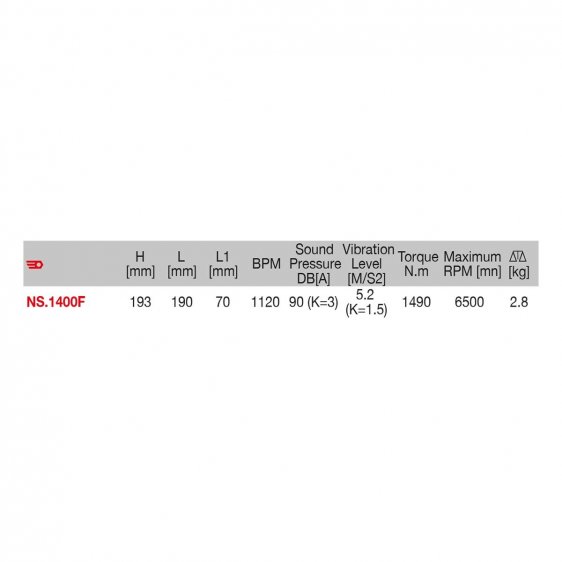 FACOM NS.1400F - 1490Nm 1/2