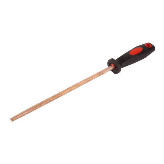 ENDRES 1721260C - 260mm Non-Sparking Round First Cut Metal File + Handle