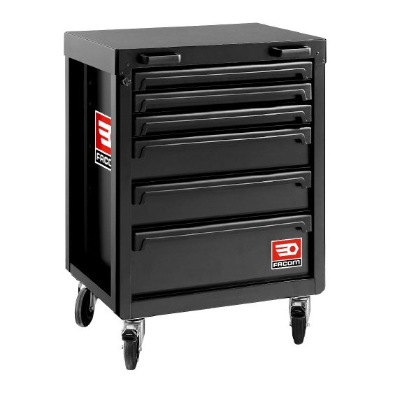 FACOM RWS2-ROLL6M3ABS - Roll Workshop 6 Drawer 3 Mod Roller Cabinet Black