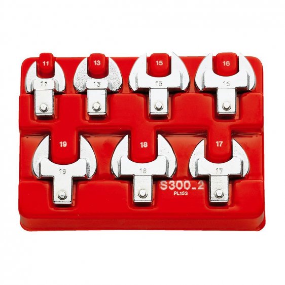 FACOM S.300-2 - 7pc 9x12mm 12. Metric Ring Jaw Spanner Module C