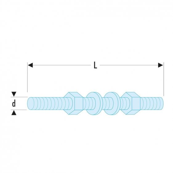 FACOM U.23-53RL - Tie Rod For U.53 Puller Beams