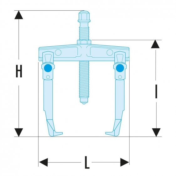 FACOM U.302X - Outside 3 Slim Leg Puller