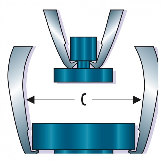 FACOM U.302X - Outside 3 Slim Leg Puller