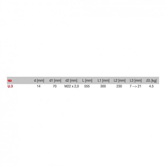 FACOM U.3 - 10T Hydraulic Screw For U.310 Pullers