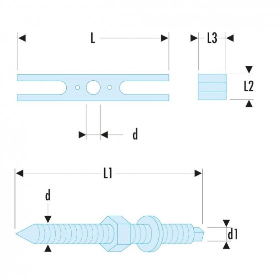 FACOM U.53SXA - Heavy Duty Non-Tapped Puller Beam