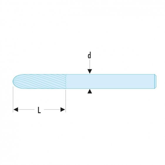 FACOM VFA.6X - Tungsten Carbide Cutter Mills 6mm Shaft