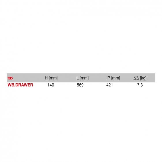 FACOM WB.DRAWER - 2 Drawer Unit For Maintenance Work Bench