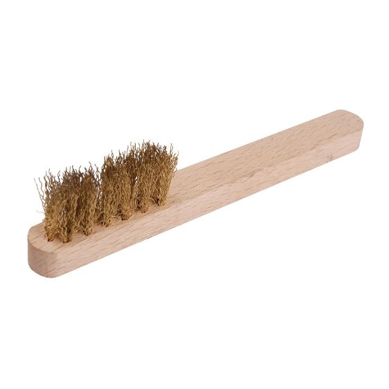ENDRES 1761900S - 145mm Non-Sparking Wood Handle Bronze Spark Plug Brush