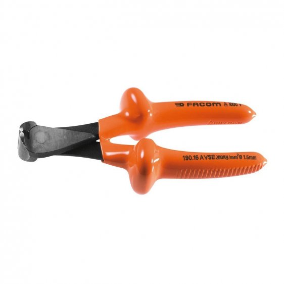 FACOM 190.16AVSE - 165mm Insulated High Power End Cutter Pliers