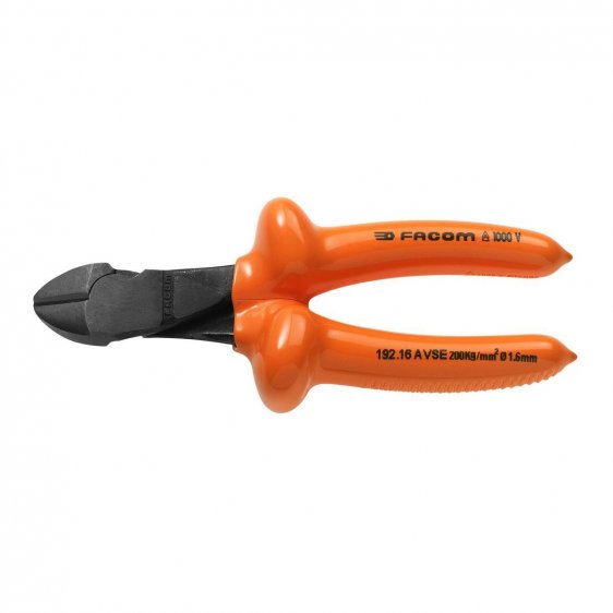 FACOM 192.16AVSE - 165mm Insulated High Power Diagonal Side Cutter Pliers