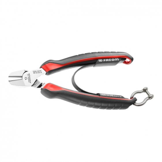 FACOM 192.20CPESLS - 200mm SLS Tethered High Power Diagonal Side Cutter Comfort Grip Pliers