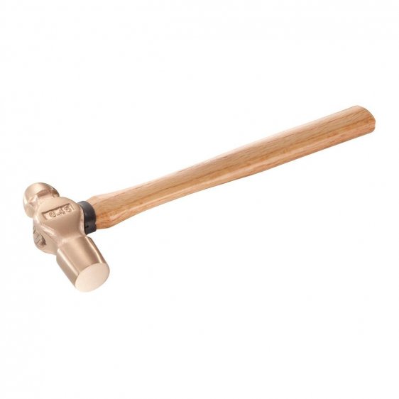 FACOM 202H.1P1/2SR - 1200g Non-Sparking Ball Pein Engineers Hickory Handle Hammer