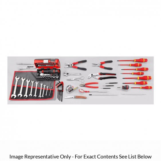 FACOM 2038.EM40A - 80pc Electricians Metric Tool Kit + Technicians Case