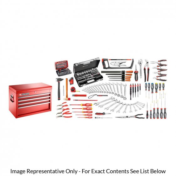 FACOM 2074.M130A - 165pc General Metric Tool Kit + Tool Chest