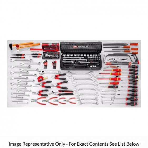 FACOM 2092.M130A - 165pc General Inch Tool Kit + Roller Tool Chest