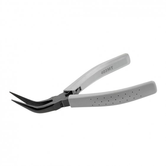 FACOM 403.MT - 155mm Angled Extra Long Fine Smooth Half-Round Micro-Tech Pliers