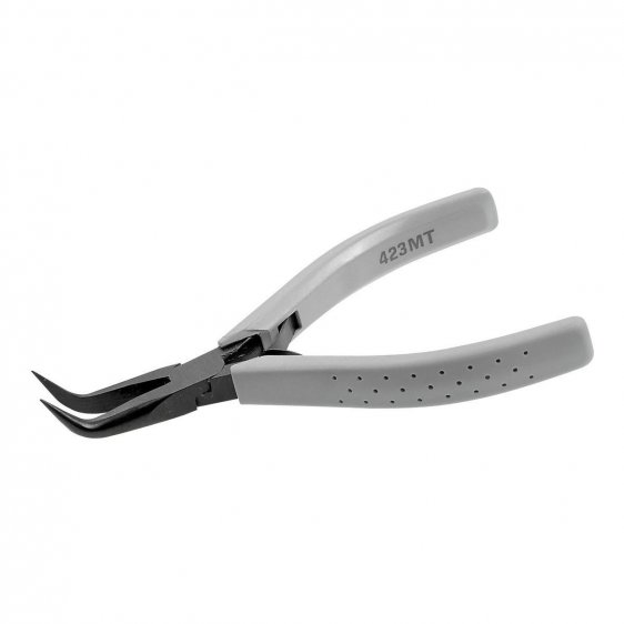 FACOM 423.MT - 125mm Angled Long Fine Smooth Half-Round Micro-Tech Pliers