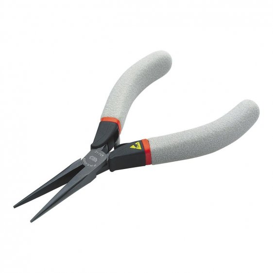 FACOM 432.LE - 140mm Straight Long Smooth Half-Round Anti-Static Pliers