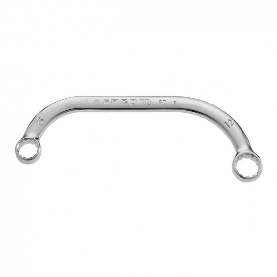 FACOM 57.15X17 - 15x17mm Metric Half-Moon Flat Ring Spanner