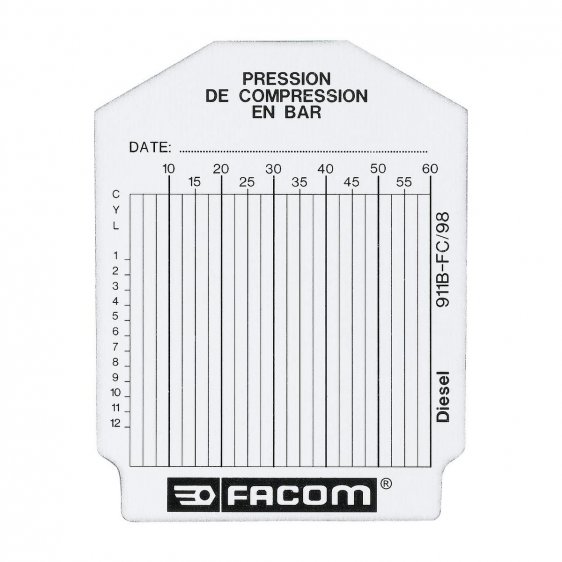 FACOM 911B.FC - 100pc Compression Test Cards