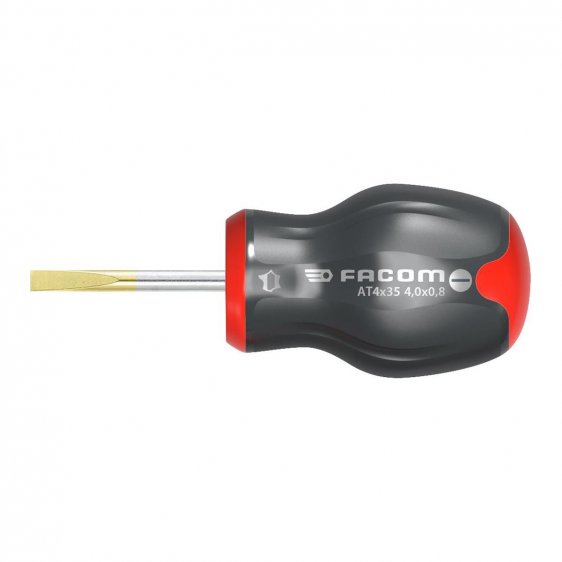 FACOM AT4X25 - 4x25mm Parallel Slotted Stubby Protwist Screwdriver