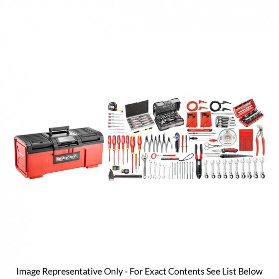 FACOM BPC24N.EL35 - 172pc Electricians Metric Inch Tool Kit + Tool Box