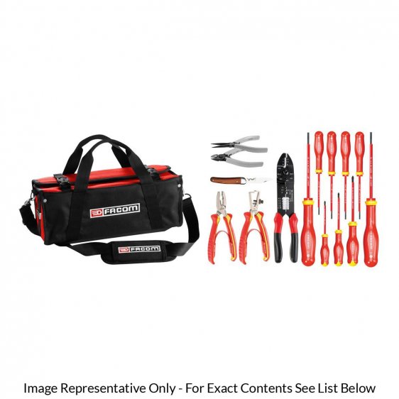 FACOM BSSMB.SE - 15pc Electricians Metric Tool Kit + Tool Bag