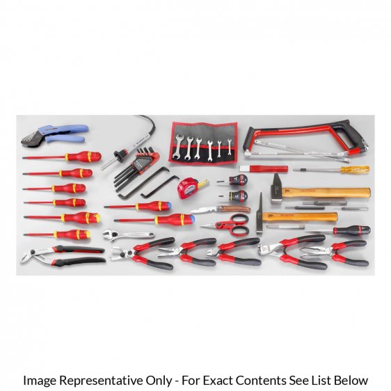 FACOM 2050.E15 - 59pc Electricians Metric Tool Kit + Cantilever Tool Box