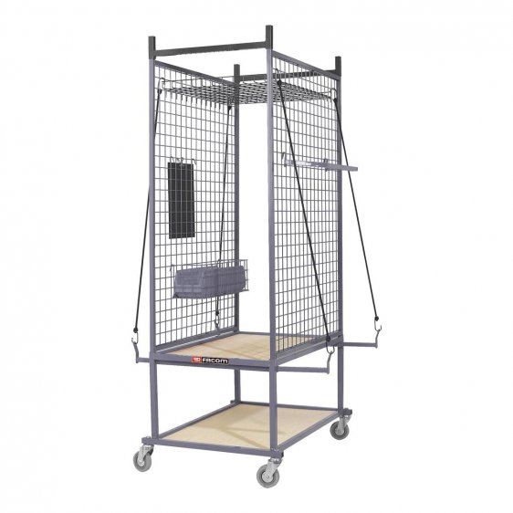 FACOM CR.S1 - Bodywork Component Wheeled Storage Cage + Shelves