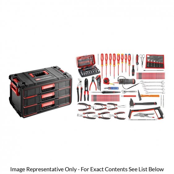 FACOM DS295.E17 - 101pc Electricians Metric Tool Kit + Drawer Tool Box