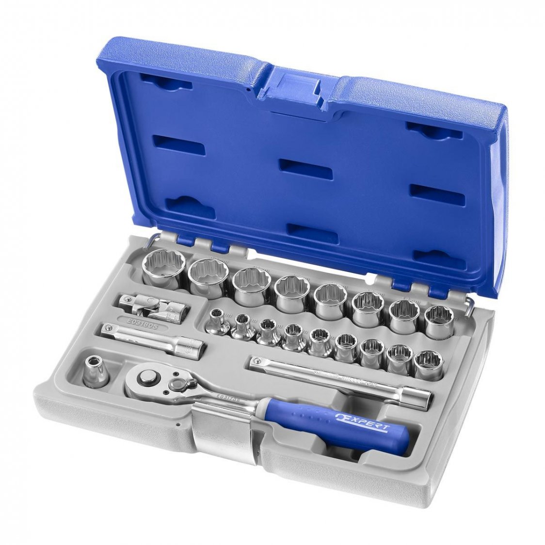 EXPERT by E031805 22pc 3/8" Square Drive Metric 12pt Socket Set