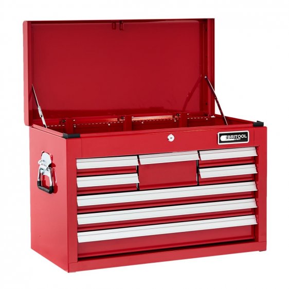 BRITOOL E010239B - Classic 8 Drawer + Lift Top Tool Chest Red