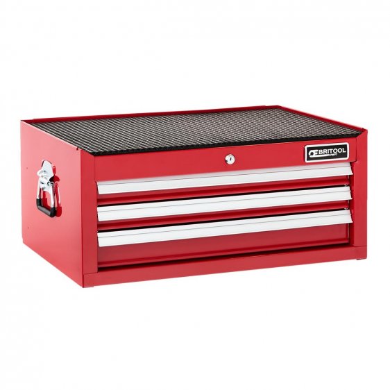 BRITOOL E010242B - Classic 3 Drawer 3 Mod Mid Section Tool Chest Red