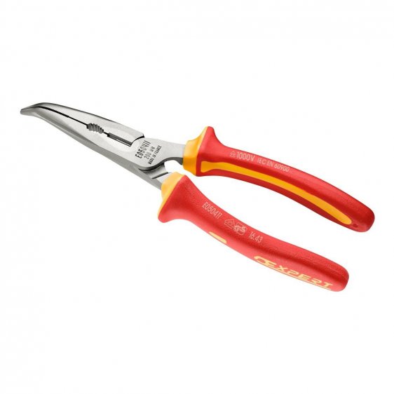 EXPERT by FACOM E050410 - 160mm Insulated Angled Half-Round Combination Comfort Grip Pliers
