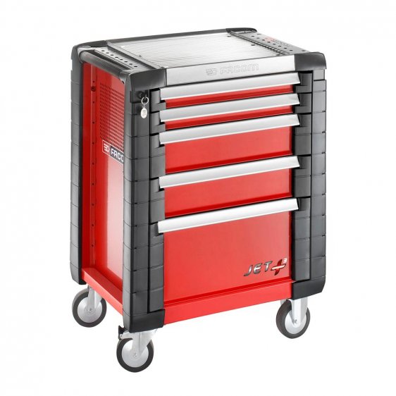 FACOM JET.5M3 - JET+ 5 Drawer 3 Mod Roller Cabinet Red