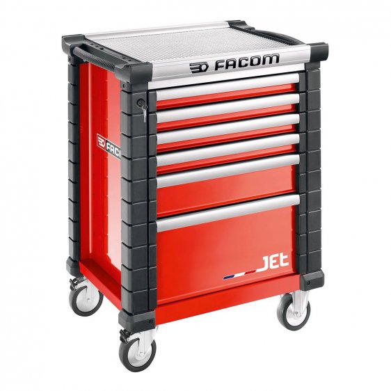 FACOM JET.6M3A - JET+ 6 Drawer 3 Mod Roller Cabinet Red