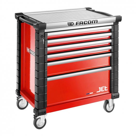 FACOM JET.6M4A - JET+ 6 Drawer 4 Mod Roller Cabinet Red