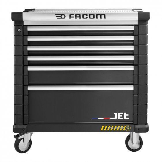 FACOM JET.6NM4AS - JET+ 6 Drawer 4 Mod Safety Roller Cabinet Black