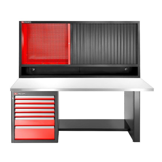 FACOM JLS3-2MS7DSCL - JETLINE+ 2m Stainless Work Bench + 7 Drawer 3 Mod Base Unit + Top Unit