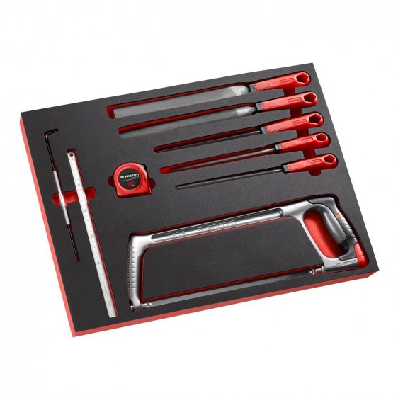 FACOM MODM.603FPB 9pc High Performance Hacksaw Files 3x Foam