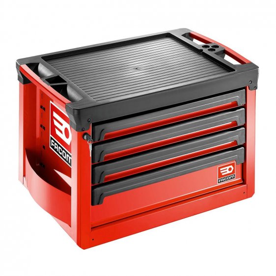 FACOM ROLL.C4M3A - ROLL+ 4 Drawer 3 Mod Tool Chest Red