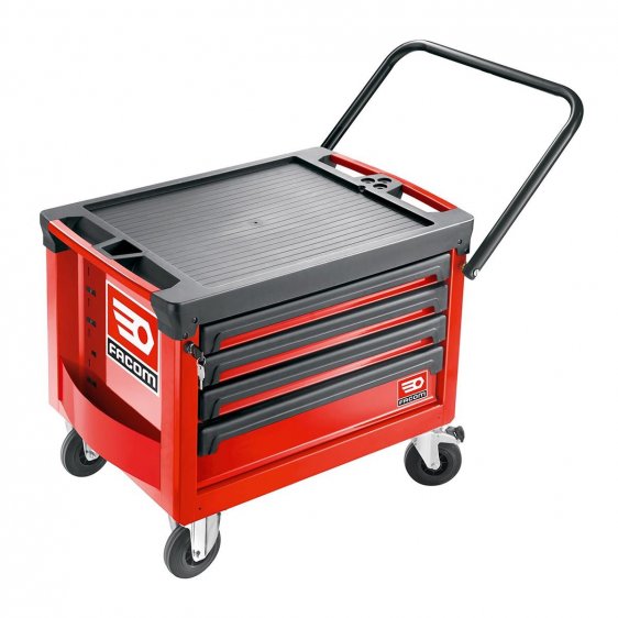FACOM ROLL.CR4M3A ROLL 4 Drawer 3 Mod Roller Cabinet Red ETS