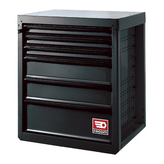 FACOM RWS-MBS6TBS - 6 Drawer 3 Mod Base Unit Black